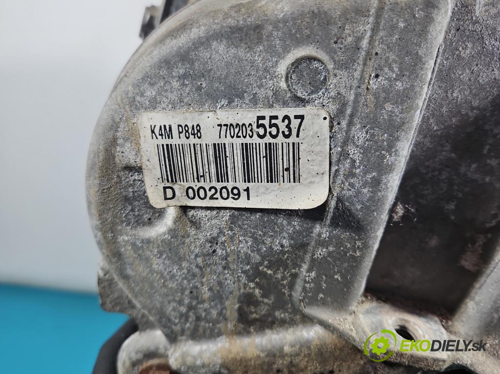 Renault Megane III 2008-2016 1.6 16V 101 HP manual 74 kW 1598 cm3 5- motor benzín: K4M P848