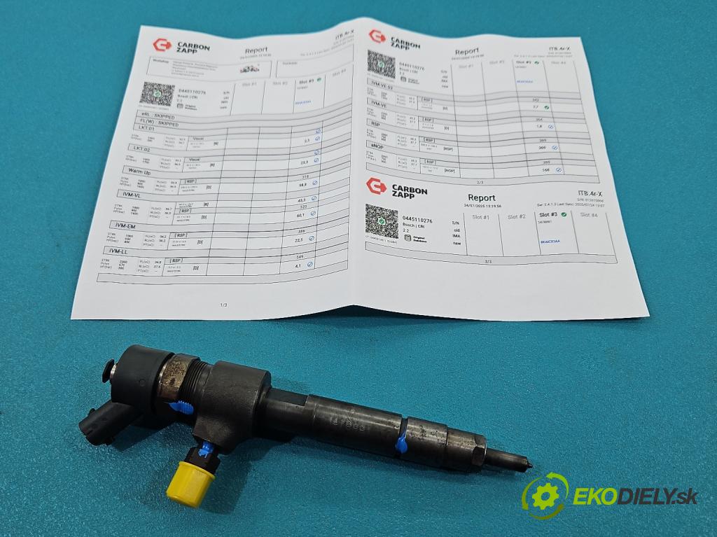 Fiat Bravo II 2007-2014 1.9 jtd 120 HP manual 88 kW 1910 cm3 5- vstrek 0445110276 (Vstrekovač paliva)