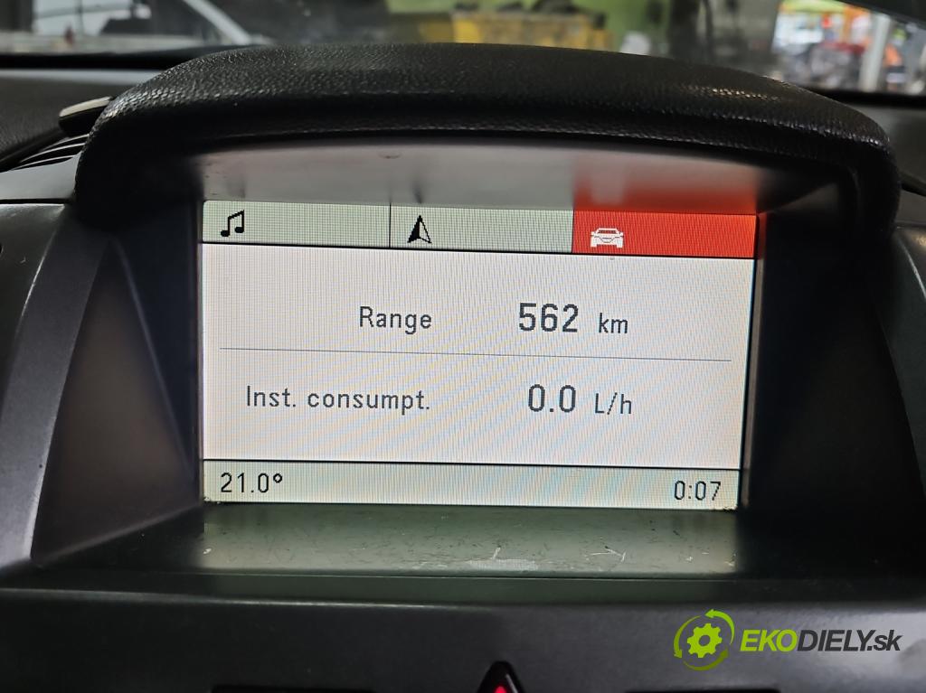 Opel Zafira B 2005-2014 1.6 16V 105 hp manual 77 kW 1598 cm3 5- displej 13111166 (Přístrojová deska)