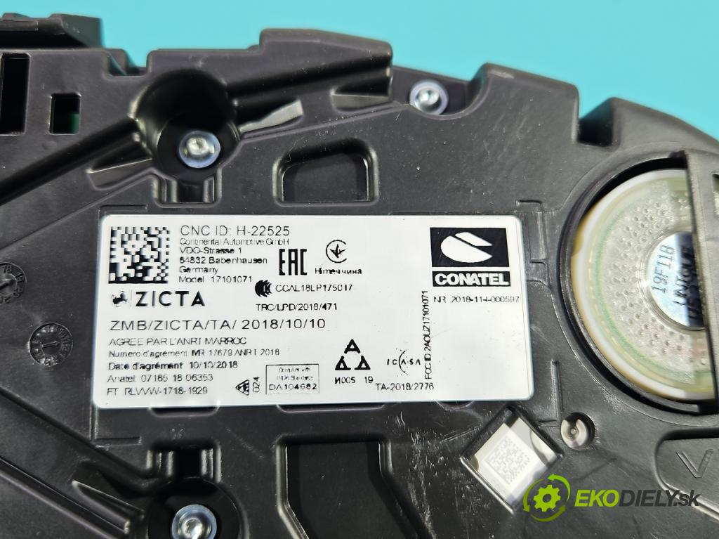 Skoda Fabia III 2014- 2021 1.0 MPI 60 HP manual 44 kW 999 cm3 5- prístrojovka/ budíky 6V0920730D (Prístrojová doska)