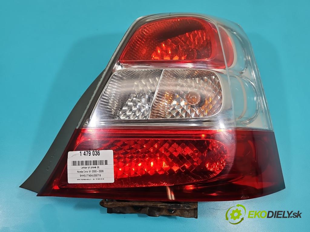 Honda Civic VII 2000-2006 1.4 16V 90 hp manual 66 kW 1396 cm3 5- světlo zadní pravé  (Klika dveří ostatní)
