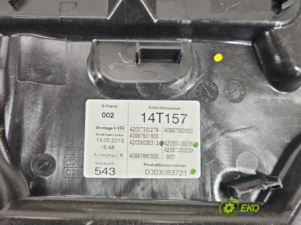 Mercedes C W205 2014–2021 2.0 16V 184hp automatic 135 kW 1991 cm3 4- mechanizmus okna zadné pravý A20557300279