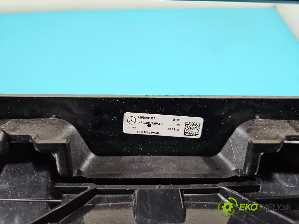 Mercedes C W205 2014–2021 2.0 16V 184hp automatic 135 kW 1991 cm3 4- Mřížka: kúrenia stredová A2056801005Q1 (Mriežka kúrenia (fukár))