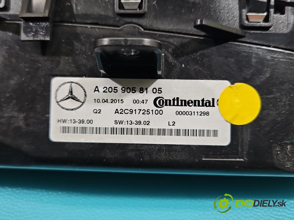 Mercedes C W205 2014–2021 2.0 16V 184hp automatic 135 kW 1991 cm3 4- panel kúrenia A2059058105