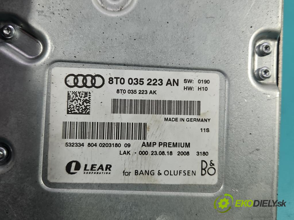 Audi A4 B8 2007-2015 3.0 tdi 239KM automatic 176 kW 2967 cm3 5- Zesilovač: 8T0035223AN (Zesilovač)