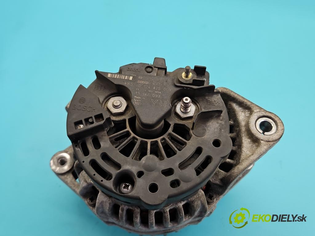 Opel Zafira B 2005-2014 1.6 16V 105 HP manual 77 kW 1598 cm3 5- Alternator 0124425009 (Alternátor)