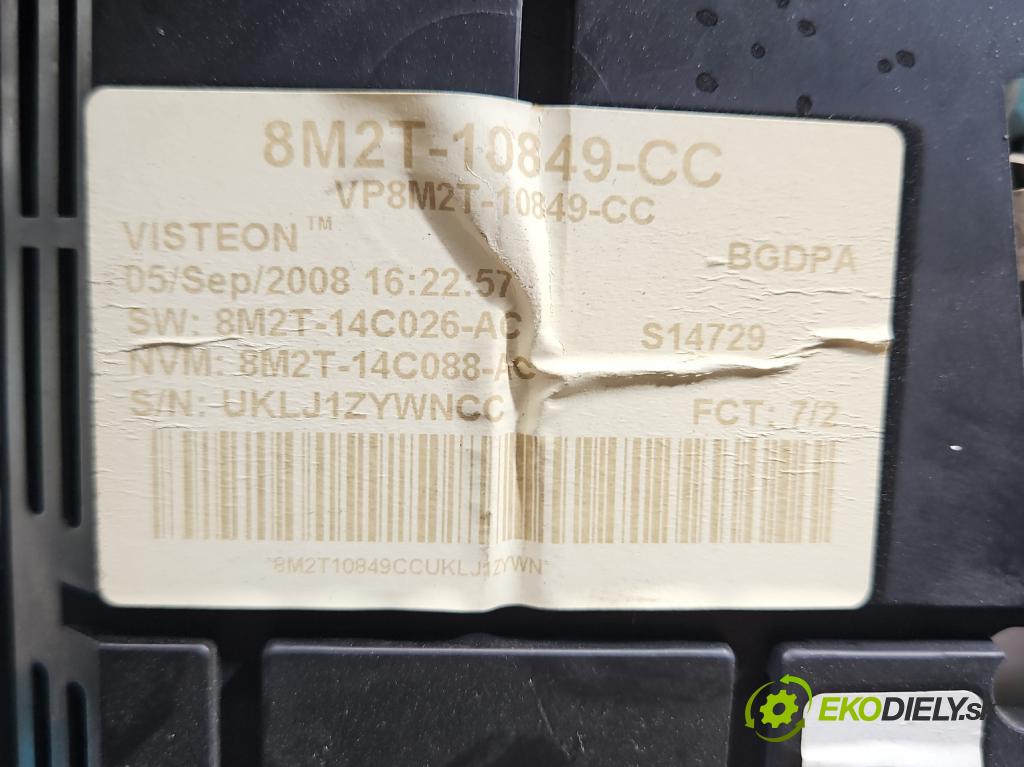 Ford Mondeo Mk4 2007-2014 2.0 tdci 140 HP automatic 103 kW 1997 cm3 4- prístrojovka/ budíky 8M2T-10849-CC (Prístrojová doska)
