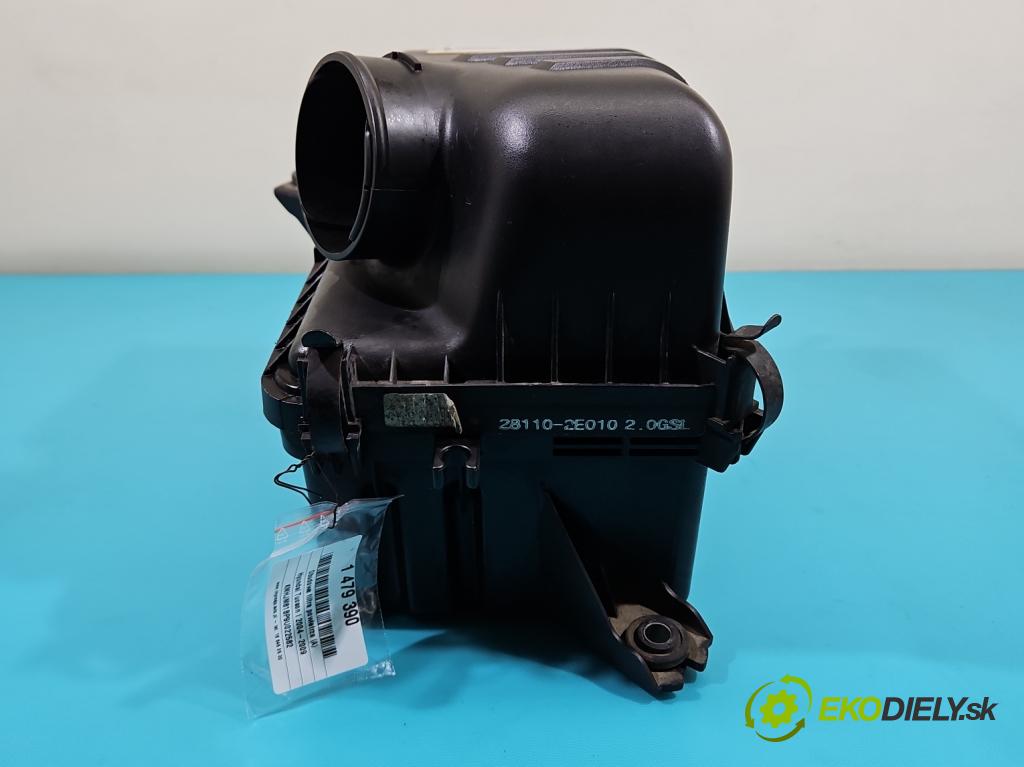 Hyundai Tucson I 2004-2009 2.0 16V 141 HP manual 104 kW 1975 cm3 5- obal filtra vzduchu 28110-2E010 (Obal vzduchového filtra)