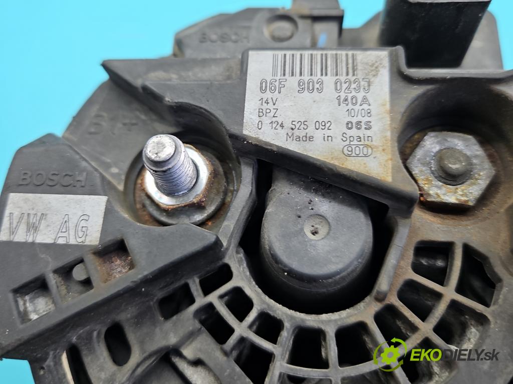 Vw Sharan I 1995-2010 1.9 tdi 116 HP manual 85 kW 1896 cm3 5- Alternator 06F903023J (Alternátor)