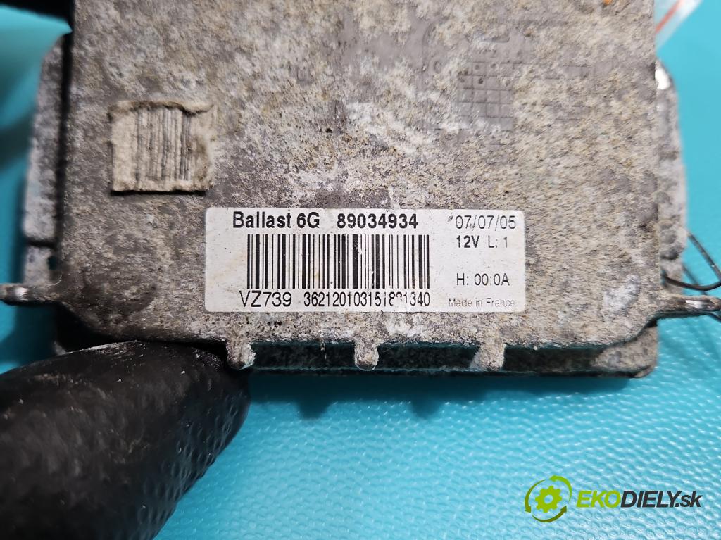 Opel Signum 2.2 16V 155 HP manual 114 kW 2198 cm3 5- střídač: xenon 89034934 (Riadiaca jednotka xenónu)