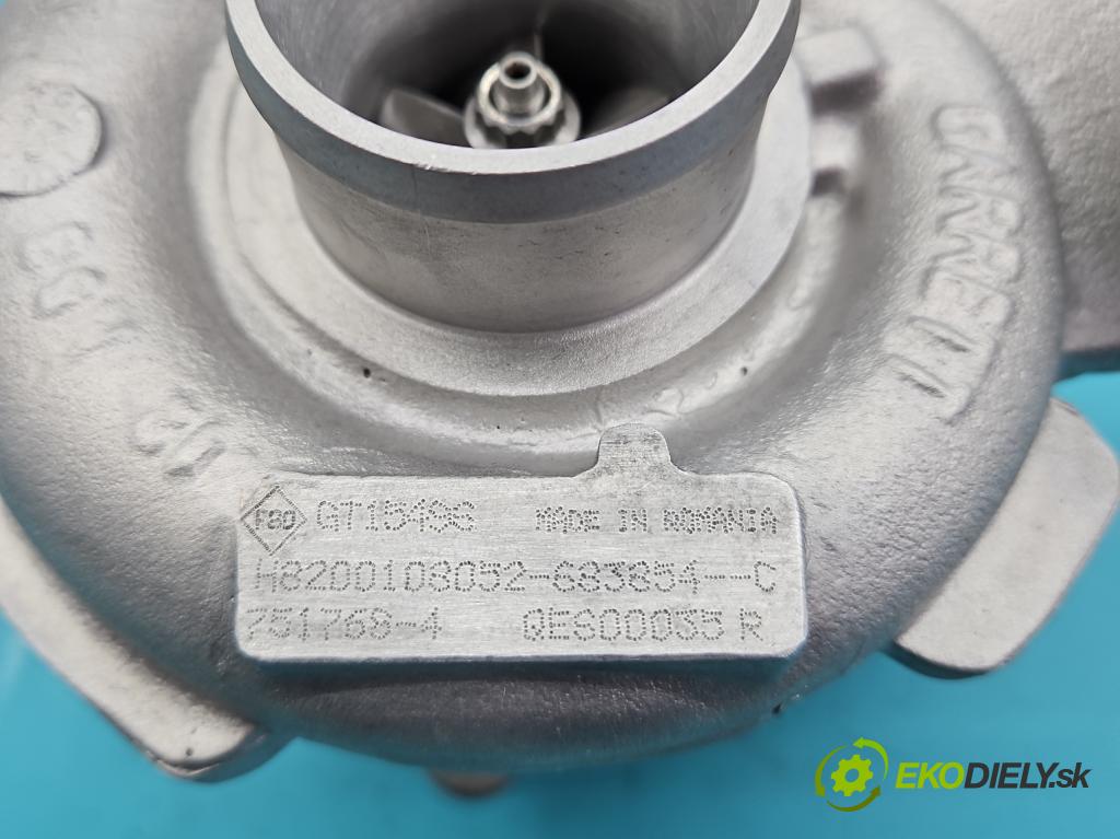 Renault Laguna II 2001-2007 1.9 dci 107 HP manual 79 kW 1870 cm3 5- turbodúchadlo, turbo repasovaná 751768-4
