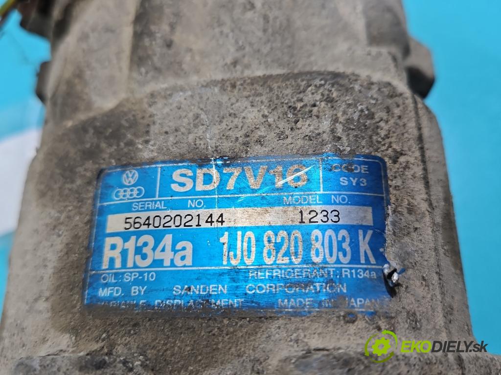 Skoda Octavia I 1996-2010 2.0 8V 116 HP manual 85 kW 1984 cm3 4- Kompresor: klimatizácie 1J0820803K (Kompresor klimatizácie)