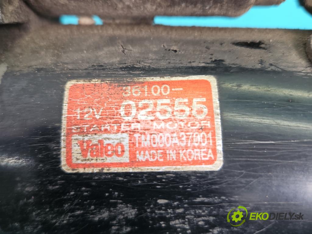 Hyundai Getz 1.1 12V 66KM manual 48,5 kW 1086 cm3 5- štartér 36100-02555 (Štartér)