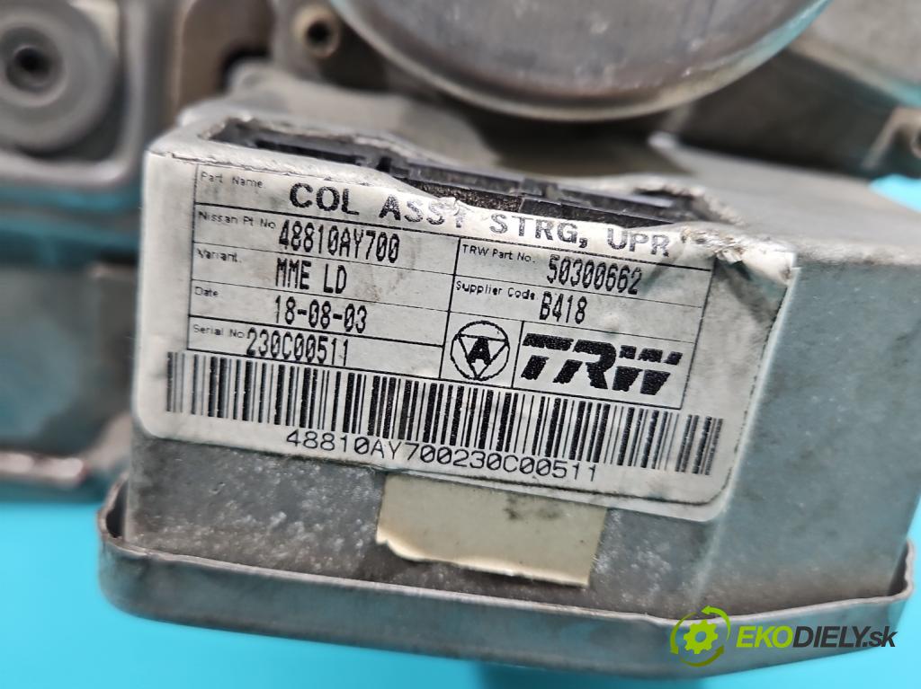 Nissan Micra K12 2003-2010 1.5 dci 65 hp manual 48 kW 1461 cm3 5- čerpadlo posilovač 48810AY700 (Servočerpadlo)