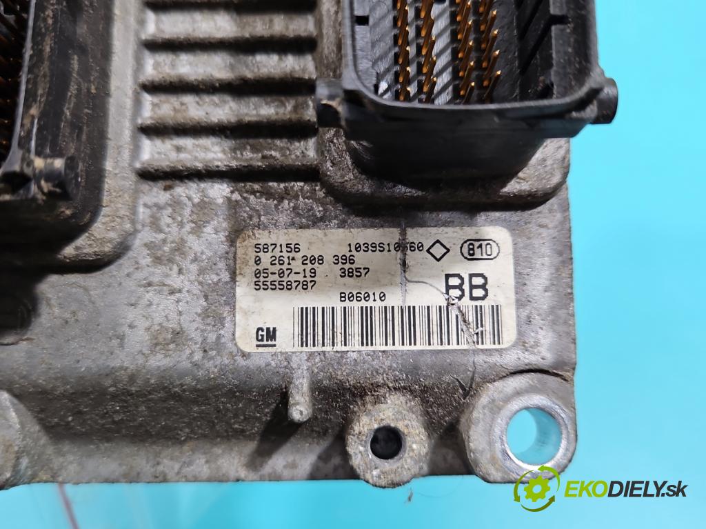 Opel Astra III 2004-2014 1.4 16V 90 HP manual 66 kW 1364 cm3 5- riadiaca jednotka motora 0261208396