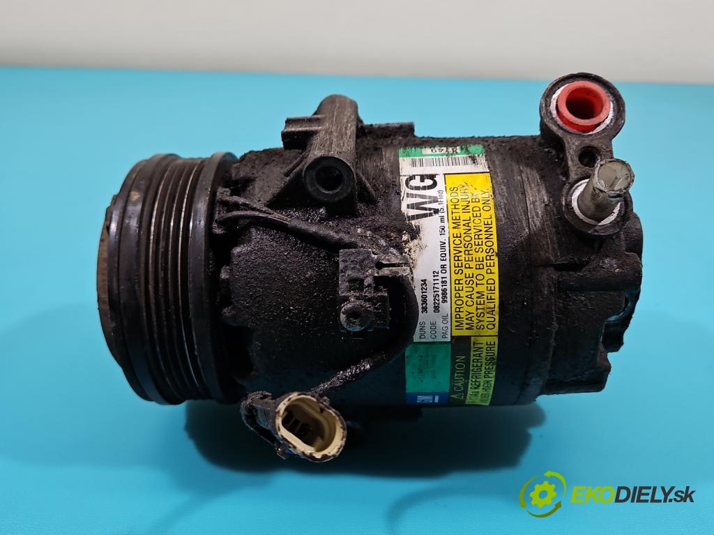 Opel Astra III 2004-2014 1.4 16V 90 HP manual 66 kW 1364 cm3 5- Kompresor: klimatizácie 13124749 (Kompresor klimatizácie)