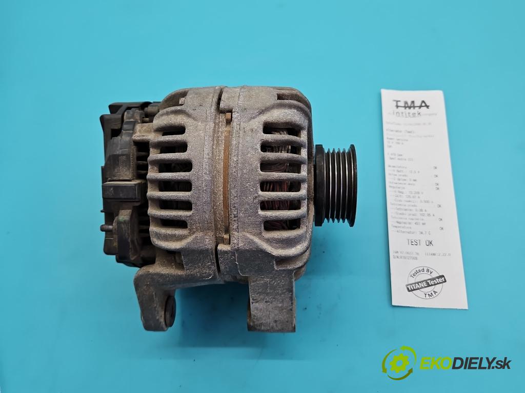Opel Astra III 2004-2014 1.4 16V 90 HP manual 66 kW 1364 cm3 5- Alternator 0124425024 (Alternátor)