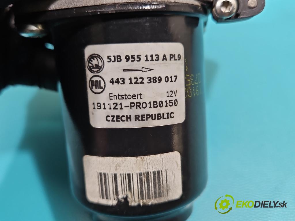 Skoda Fabia III 2014- 2021 1.0 MPI 60 hp manual 44 kW 999 cm3 5- motor stěračů přední 5JB955113A