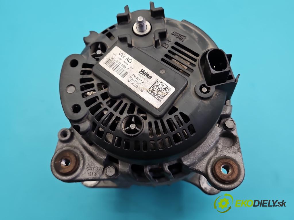 Skoda Fabia III 2014- 2021 1.0 MPI 60 HP manual 44 kW 999 cm3 5- Alternator 04C903026F (Alternátor)