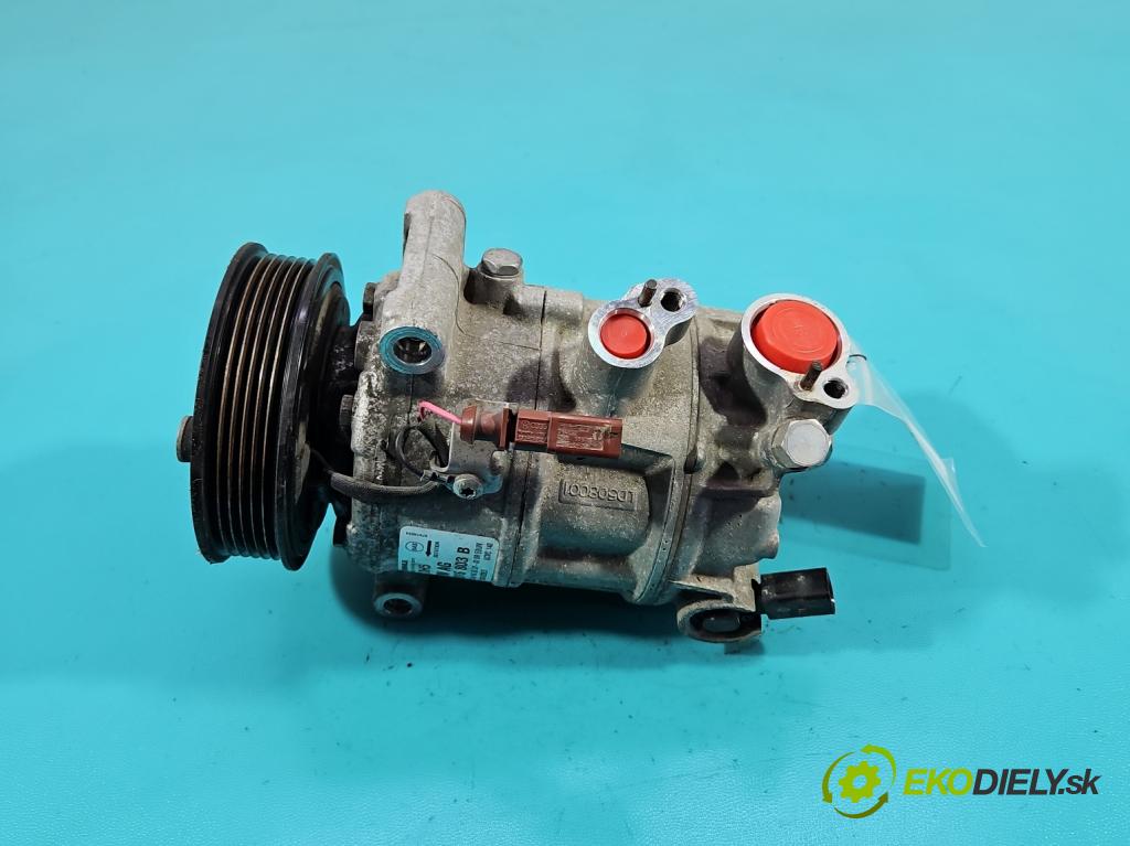 Skoda Fabia III 2014- 2021 1.0 MPI 60 HP manual 44 kW 999 cm3 5- Kompresor: klimatizácie 3Q0816803B (Kompresor klimatizácie)