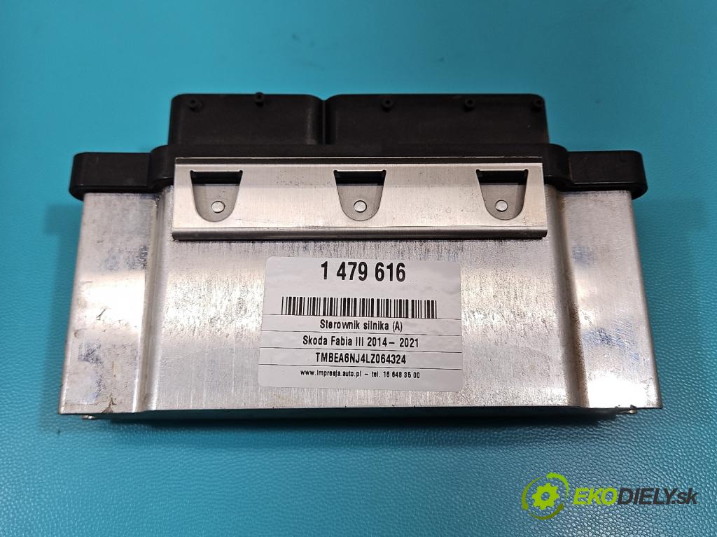 Skoda Fabia III 2014- 2021 1.0 MPI 60 HP manual 44 kW 999 cm3 5- riadiaca jednotka motora 04C907309CC