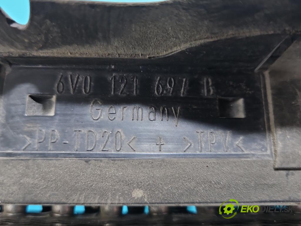 Skoda Fabia III 2014- 2021 1.0 MPI 60 HP manual 44 kW 999 cm3 5- chladič voda: 6V0121697B (Chladič vody)