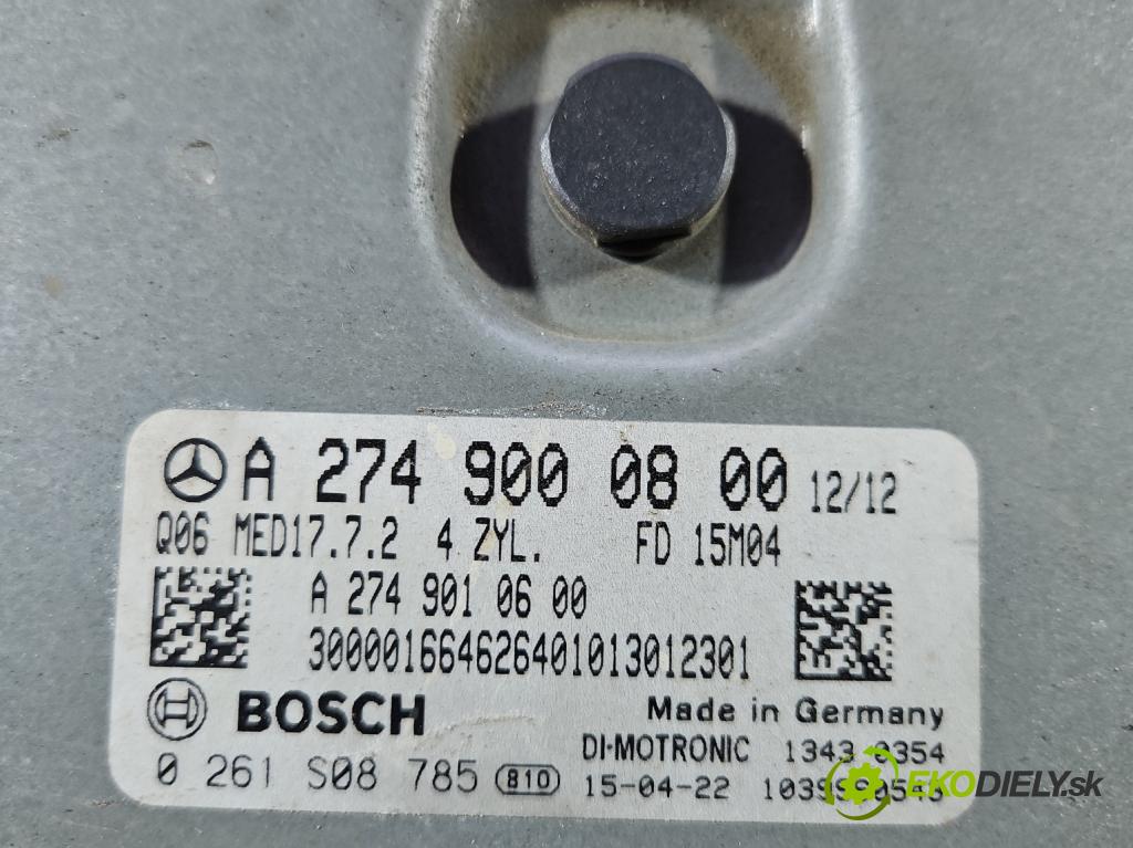 Mercedes C W205 2014–2021 2.0 16V 184hp automatic 135 kW 1991 cm3 4- riadiaca jednotka motora A2749000800