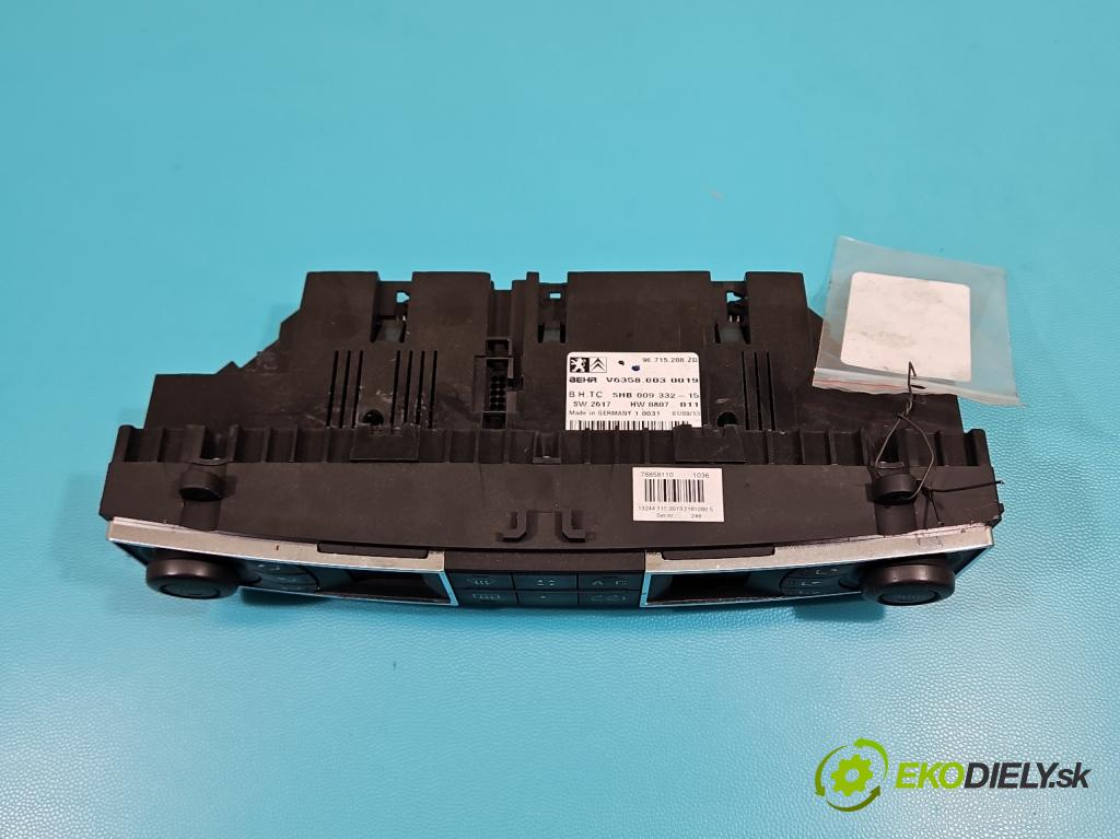 Citroen C5 II 2008-2017 2.0 hdi 140 HP manual 103 kW 1997 cm3 4- panel kúrenia 96715288ZD