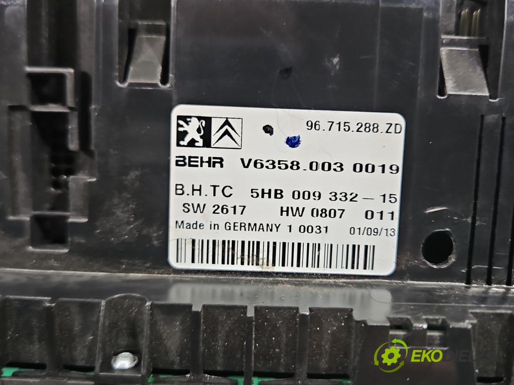 Citroen C5 II 2008-2017 2.0 hdi 140 HP manual 103 kW 1997 cm3 4- panel kúrenia 96715288ZD