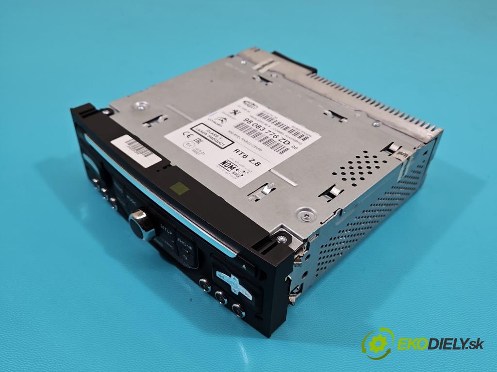 Citroen C5 II 2008-2017 2.0 hdi 140 HP manual 103 kW 1997 cm3 4- Radio originál 98083776ZD