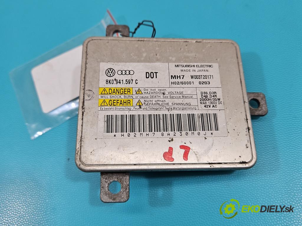 Audi A4 B8 2007-2015 3.0 tdi 239KM automatic 176 kW 2967 cm3 5- střídač: xenon 8K0941597C (Riadiaca jednotka xenónu)