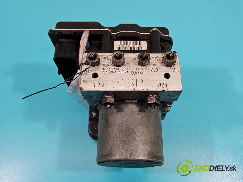 Audi A4 B8 2007-2015 3.0 tdi 239KM automatic 176 kW 2967 cm3 5- čerpadlo abs 0265236229 (Pumpa ABS)