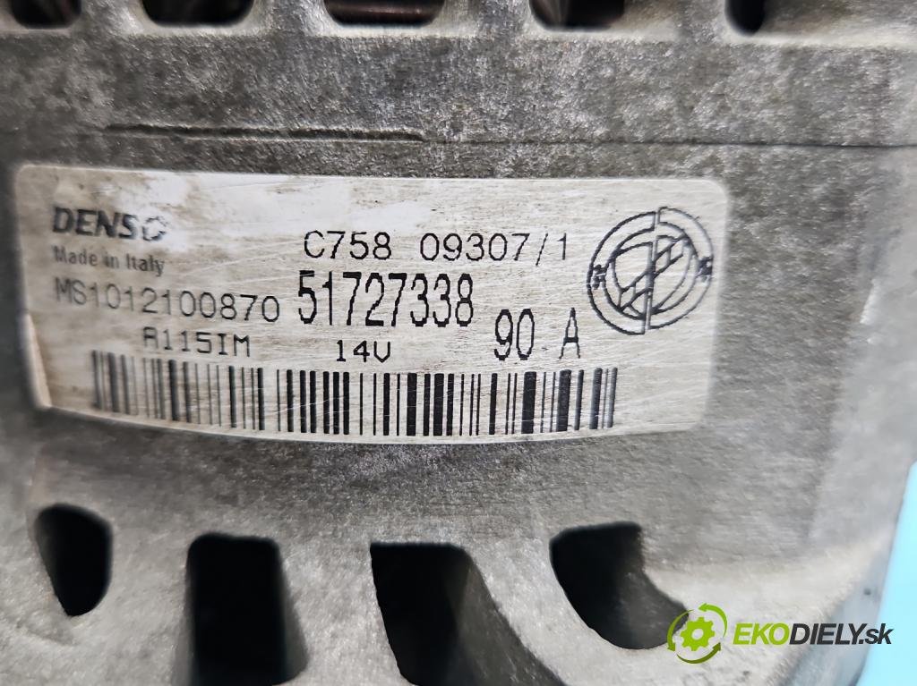 Fiat Bravo II 2007-2014 1.9 jtd 120 HP manual 88 kW 1910 cm3 5- Alternator 51727338 (Alternátor)