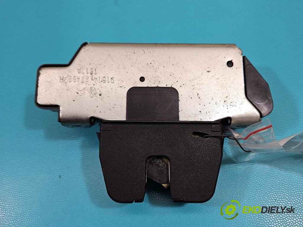 Peugeot 5008 I 2009-2017 1.6 THP 156 hp manual 115 kW 1598 cm3 5- zámek kufrových dveří zadní 9151487499H