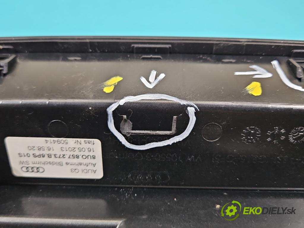 Audi Q3 2011-2018 2.0 tdi 177 HP automatic 130 kW 1968 cm3 5- Zobrazit: 8U0857273B (Prístrojová doska)