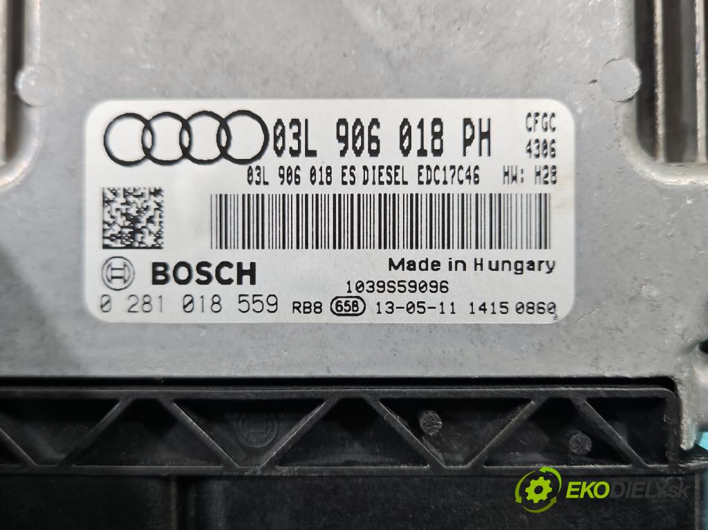 Audi Q3 2011-2018 2.0 tdi 177 HP automatic 130 kW 1968 cm3 5- riadiaca jednotka motora 03L906018PH