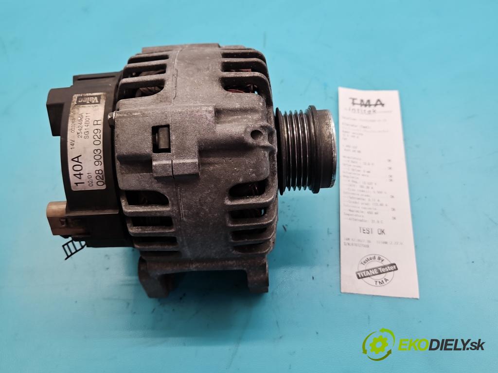 Audi A4 B6 2000-2004 1.9 tdi 131 HP manual 96 kW 1896 cm3 4- Alternator 028903029R (Alternátor)