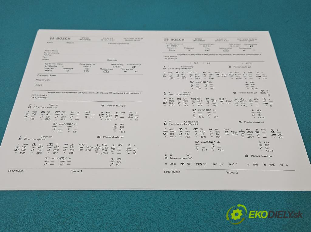 Audi A4 B6 2000-2004 1.9 tdi 131 HP manual 96 kW 1896 cm3 4- vstrekovacie čerpadlo 0414720214 (Vstrekovač paliva)