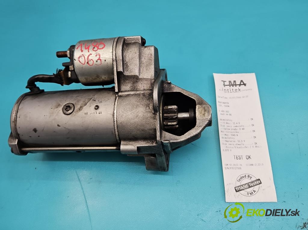 Audi A4 B6 2000-2004 1.9 tdi 131 HP manual 96 kW 1896 cm3 4- štartér  (Štartér)