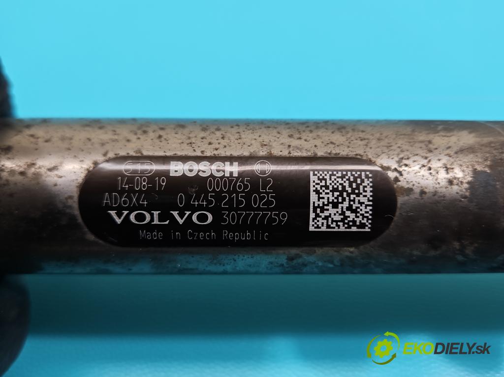 Volvo V40 II 2012-2019 2.0 D3 150 HP automatic 110 kW 1984 cm3 5- lišta vstrekovacia 0445215025 (Vstrekovacia lišta)