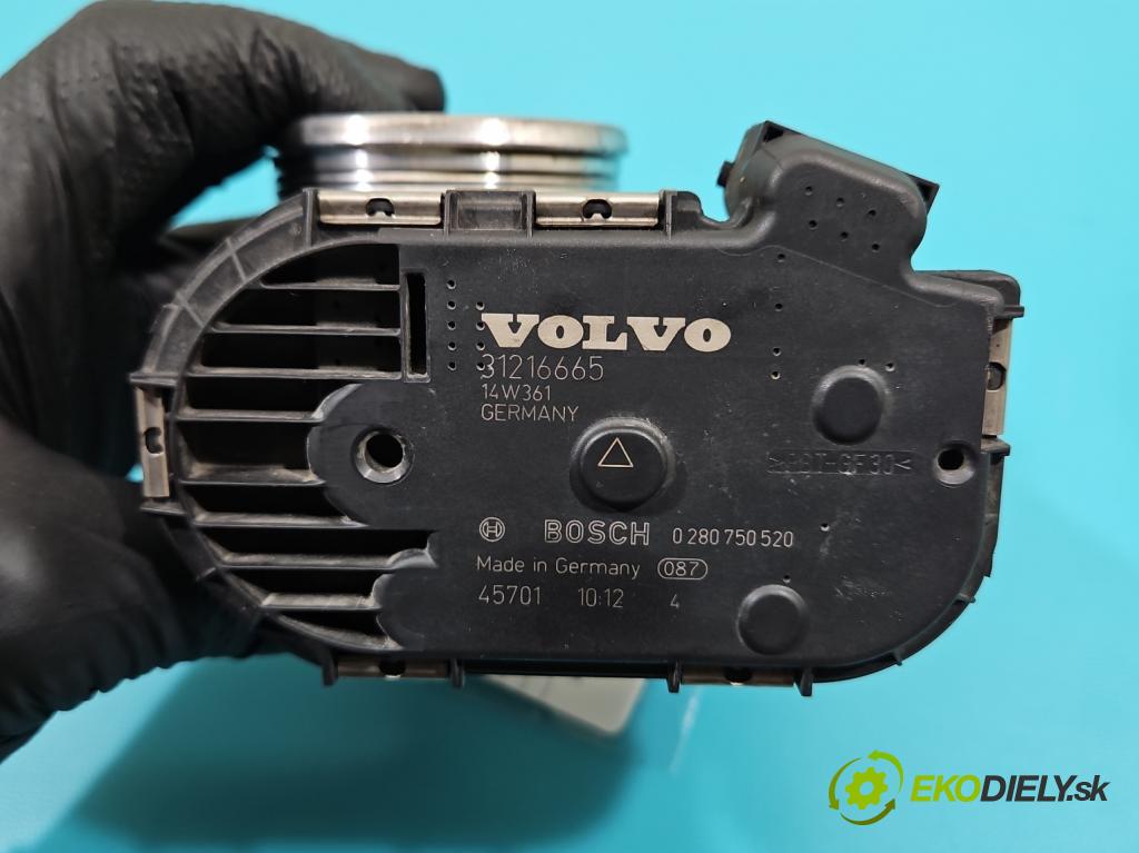 Volvo V40 II 2012-2019 2.0 D3 150 HP automatic 110 kW 1984 cm3 5- klapka 0280750520 (Škrtiaca klapka)