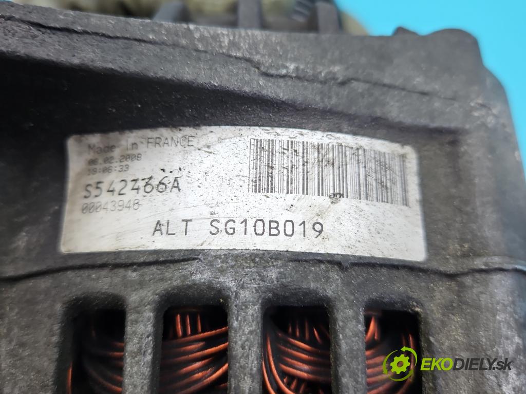 Renault Megane I 1995-2003 1.9 dci 102 HP manual 75 kW 1870 cm3 5- Alternator S542466A (Alternátor)
