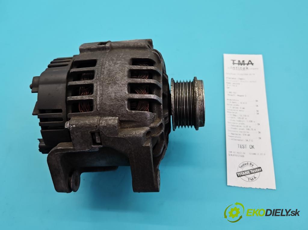 Renault Megane I 1995-2003 1.9 dci 102 HP manual 75 kW 1870 cm3 5- Alternator S542466A (Alternátor)