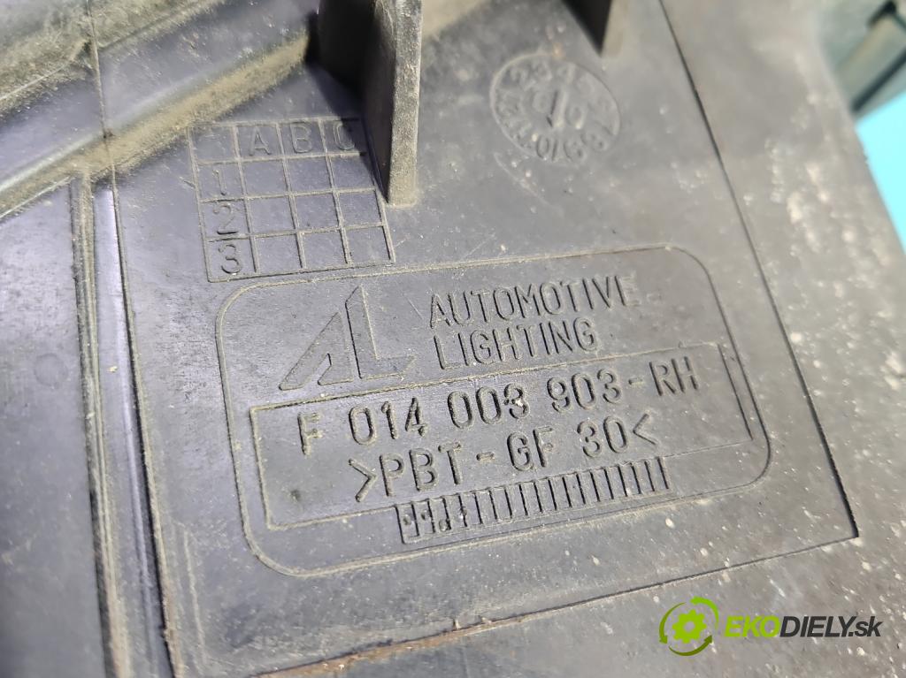 Mazda 6 I GG 2002-2007 2.0 citd 143 HP manual 105 kW 1998 cm3 5- Reflektor: pravý F014003903H (Svetlo predné pravé)