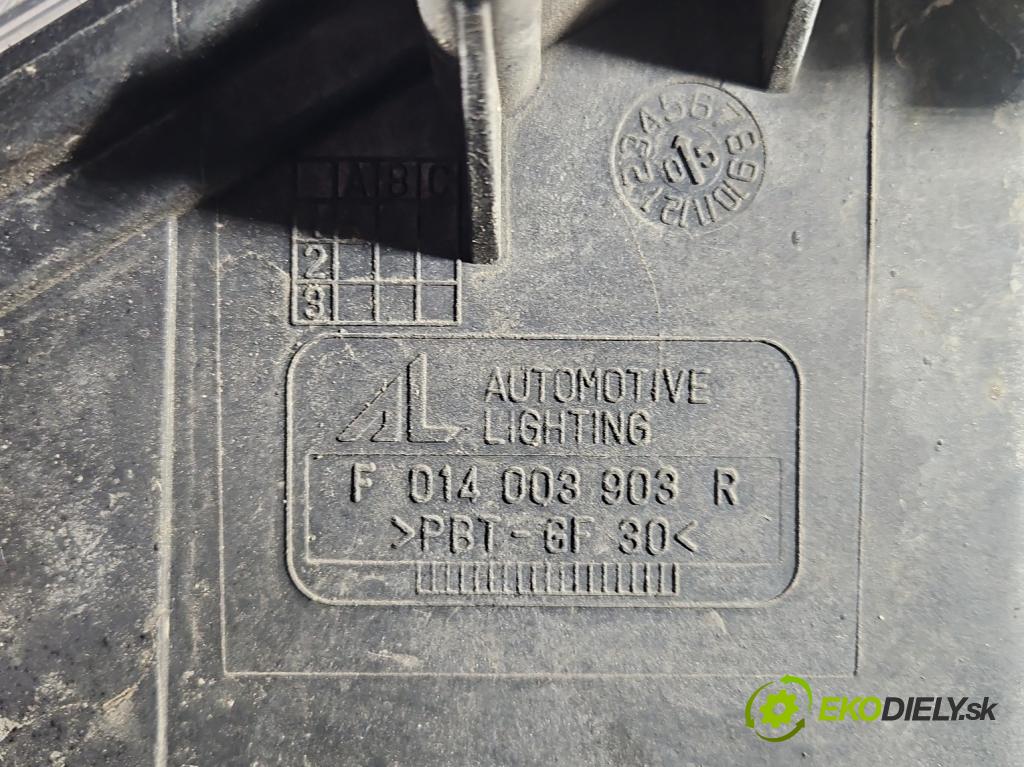 Mazda 6 I GG 2002-2007 2.0 16V 141 HP manual 104 kW 1999 cm3 5- Reflektor: pravý F014003903R (Svetlo predné pravé)