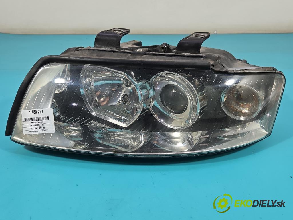 Audi A4 B6 2000-2004 1.9 tdi 131 HP manual 96 kW 1896 cm3 4- Reflektor: ľavý 8E0941003C (Kľučka dverí ostatné)
