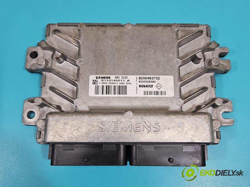 Dacia Logan I 2005-2014 1.6 8V 87 HP manual 64 kW 1598 cm3 4- riadiaca jednotka motora S110140011A