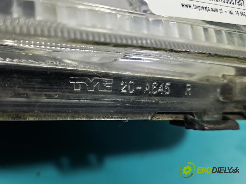 Dacia Logan I 2005-2014 1.6 8V 87 HP manual 64 kW 1598 cm3 4- Reflektor: pravý  (Svetlo predné pravé)