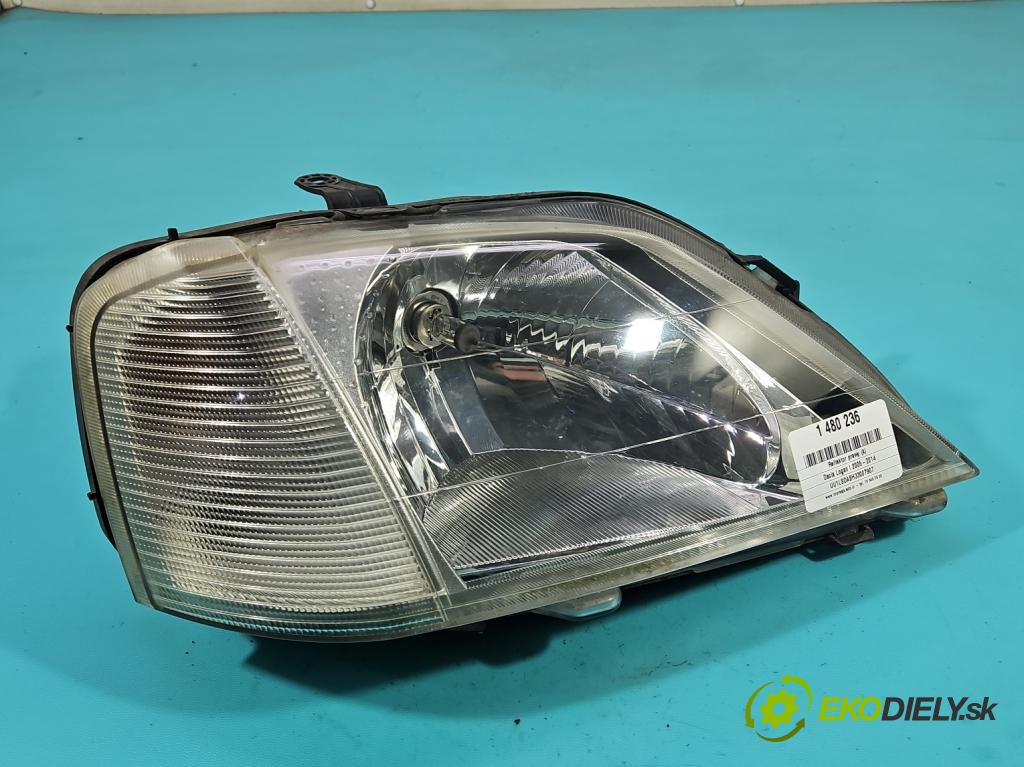 Dacia Logan I 2005-2014 1.6 8V 87 HP manual 64 kW 1598 cm3 4- Reflektor: pravý  (Svetlo predné pravé)