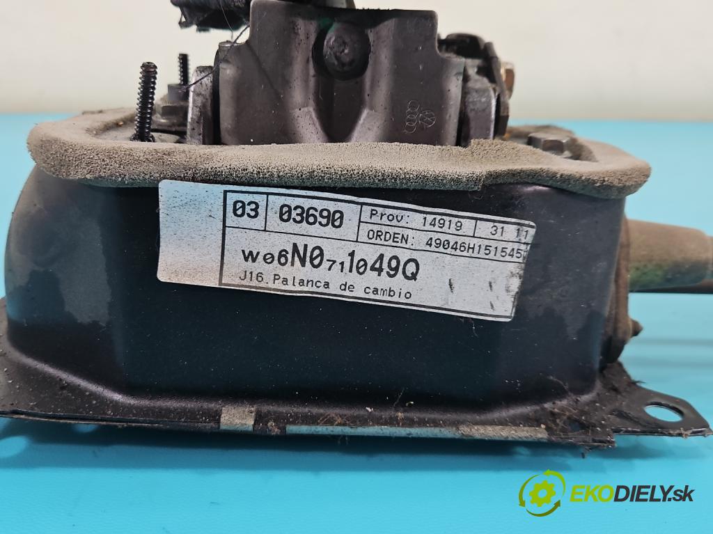 Seat Arosa 1.0 mpi 50KM manual 37 kW 999 cm3 3- Páka: Změny: stupeň,rýchlosť 6N0711049Q (Rýchlostná páka (kulisa))